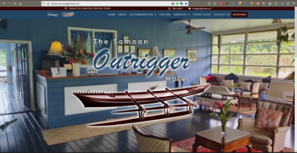 The Samoan Outrigger Hotel Website